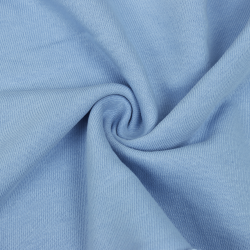 Ткань Футер 3-х нитка, Петля, цвет Светло-Голубой (на отрез)  в Пушкино