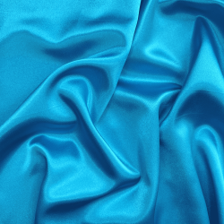 *Ткань Атлас-сатин, цвет Голубой (на отрез)  в Пушкино