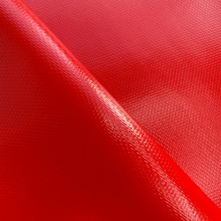 Тентовый материал ПВХ 600 гр/м2 плотная, Красный (Ширина 150см), на отрез  в Пушкино, 600 г/м2, 1189 руб