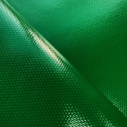 Ткань ПВХ 600 гр/м2 плотная, Зелёный (Ширина 150см), на отрез  в Пушкино