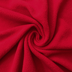 Флис Односторонний 130 гр/м2, цвет Красный (на отрез)  в Пушкино