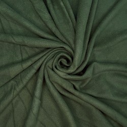 Ткань Флис Односторонний 130 гр/м2, цвет Темный хаки (на отрез)  в Пушкино