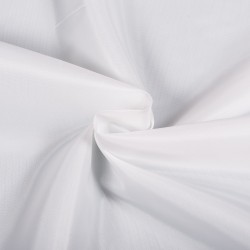 Ткань подкладочная Таффета 190Т, цвет Белый (на отрез)  в Пушкино