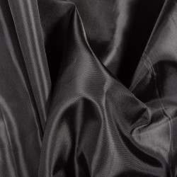 Ткань подкладочная Таффета 190Т, цвет Черный (на отрез)  в Пушкино