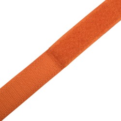 Контактная лента 25мм цвет Оранжевый (велькро-липучка, на отрез)  в Пушкино