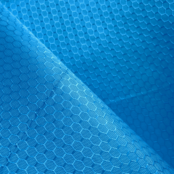 Ткань Оксфорд 300D PU Рип-Стоп СОТЫ, цвет Голубой (на отрез)  в Пушкино
