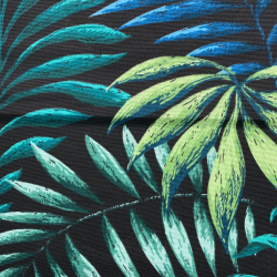Интерьерная ткань Дак (DUCK), принт &quot;Тропические листья&quot; (на отрез)  в Пушкино