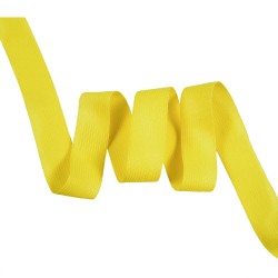 Окантовочная лента-бейка, цвет Жёлтый 22мм (на отрез)  в Пушкино